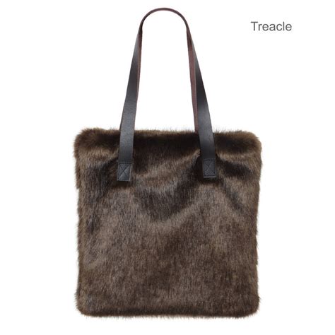 fake fur tote bag|faux fur overnight bag.